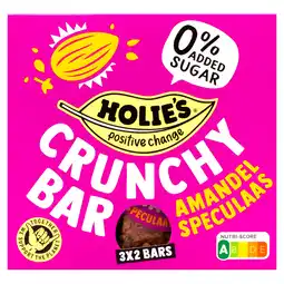 PLUS Holie's Crunchy Bar Amandel Speculaas aanbieding
