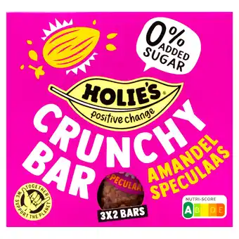 PLUS Holie's Crunchy Bar Amandel Speculaas aanbieding