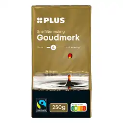 PLUS PLUS Goudmerk Filterkoffie Fairtrade aanbieding