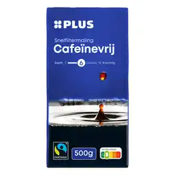 PLUS PLUS Cafeïnevrij Filterkoffie Fairtrade aanbieding