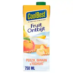 PLUS Coolbest Fruitontbijt perzik -banaan aanbieding