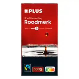 PLUS PLUS Roodmerk Filterkoffie Fairtrade aanbieding