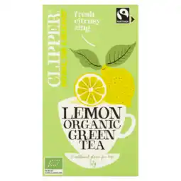 PLUS Clipper Green Tea Lemon aanbieding
