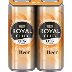 PLUS Royal Club Ginger beer 0% suiker aanbieding