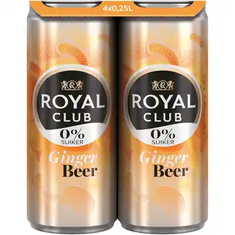 PLUS Royal Club Ginger beer 0% suiker aanbieding