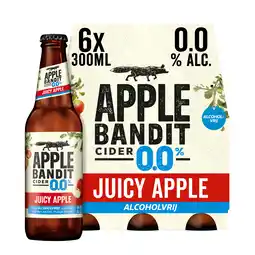 PLUS Apple Bandit Cider Juicy Apple 0.0 aanbieding