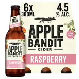 PLUS Apple Bandit Raspberry cider fles aanbieding