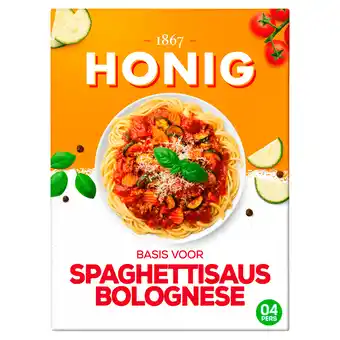 PLUS Honig Mix voor spaghettisaus bolognese aanbieding