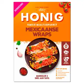 PLUS Honig Maaltijdpakket mexicaanse Wraps aanbieding