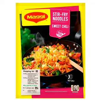 PLUS Maggi Roerbaknoedels Sweet chili aanbieding