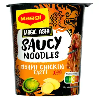 PLUS Maggi Saucy noodles sesame chicken aanbieding