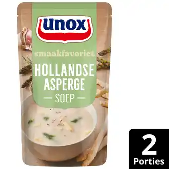 PLUS Unox Soep In Zak Aspergesoep aanbieding