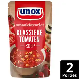 PLUS Unox Soep in zak Klassieke tomatensoep aanbieding