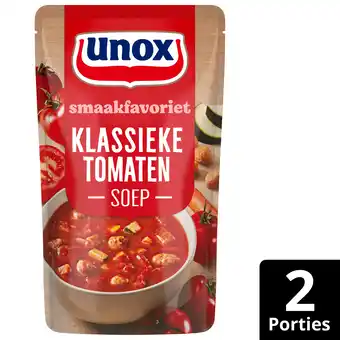 PLUS Unox Soep in zak Klassieke tomatensoep aanbieding