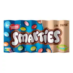 PLUS Smarties Melk chocolade 6-pack aanbieding
