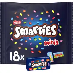 PLUS Smarties Mini melk chocolade uitdeelzak aanbieding