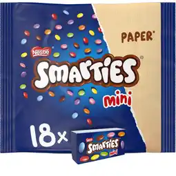 PLUS Smarties Mini melk chocolade uitdeelzak aanbieding