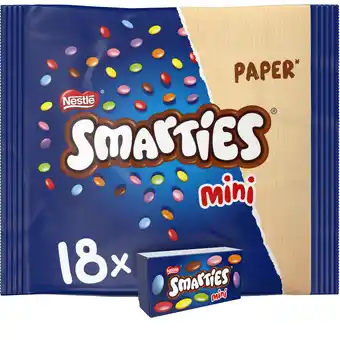 PLUS Smarties Mini melk chocolade uitdeelzak aanbieding