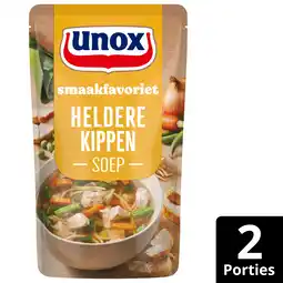 PLUS Unox Soep In Zak Heldere kippensoep aanbieding