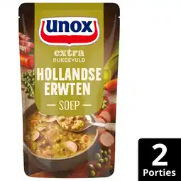 PLUS Unox Soep In Zak Erwtensoep aanbieding