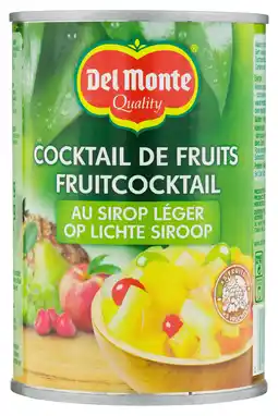 PLUS Del monte Fruitcocktail op siroop aanbieding
