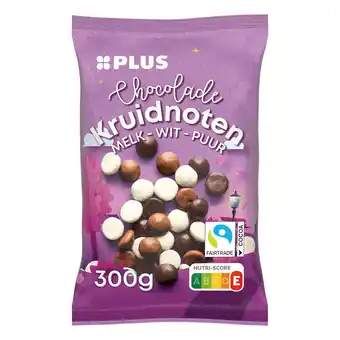 PLUS PLUS Chocolade Kruidnoten melk-wit-puur FT aanbieding