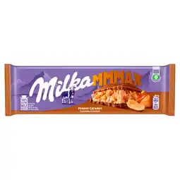 PLUS Milka Mmmax chocoladereep pinda karamel aanbieding