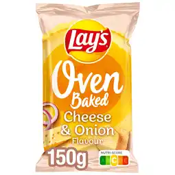 PLUS Lays Oven Baked Cheese Onion aanbieding