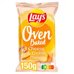 PLUS Lays Oven Baked Cheese Onion aanbieding
