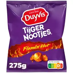 PLUS Duyvis Tijgernootjes Flamin' Hot aanbieding