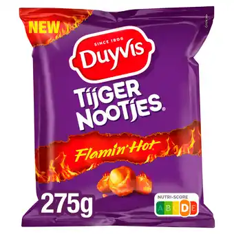 PLUS Duyvis Tijgernootjes Flamin' Hot aanbieding