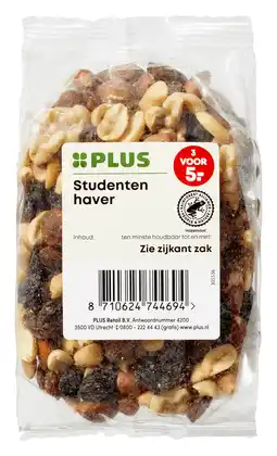 PLUS PLUS Studentenhaver ongezouten aanbieding