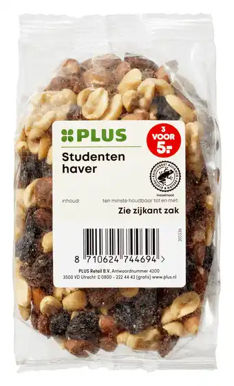 PLUS PLUS Studentenhaver ongezouten aanbieding