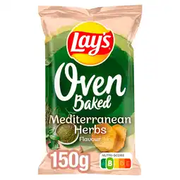 PLUS Lays Oven Baked Mediterranean herbs aanbieding