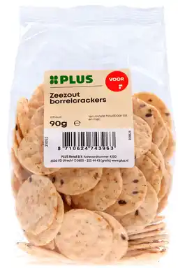 PLUS PLUS Borrelcracker zeezout aanbieding