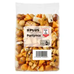 PLUS PLUS Partymix rijstzoutjes aanbieding