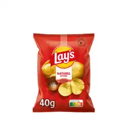 PLUS Lays Chips naturel kleinverpakking aanbieding