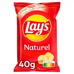 PLUS Lays Chips naturel kleinverpakking aanbieding