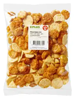 PLUS PLUS Pikantjes mix rijstzoutjes aanbieding