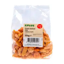 PLUS PLUS Oven baked rijstzoutjes aanbieding