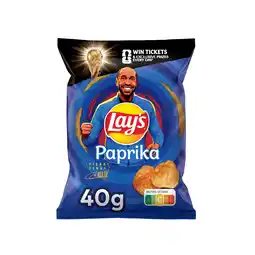 PLUS Lays Chips paprika kleinverpakking aanbieding