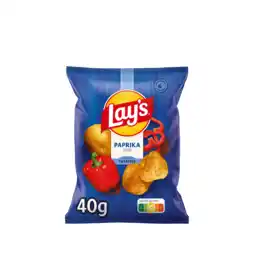 PLUS Lays Chips paprika kleinverpakking aanbieding