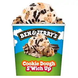 PLUS Ben&Jerry's Cookie dough s'wich up aanbieding