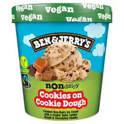 PLUS Ben&Jerry's Non-dairy cookies on cookie dough aanbieding