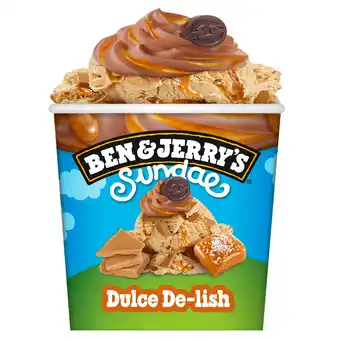 PLUS Ben&Jerry's Sundae dulce de-lish aanbieding