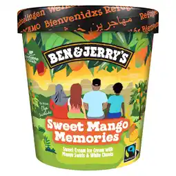 PLUS Ben&Jerry's B&J's Sweet Mango Memories aanbieding
