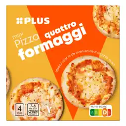 PLUS PLUS Mini pizza quattro formaggi aanbieding