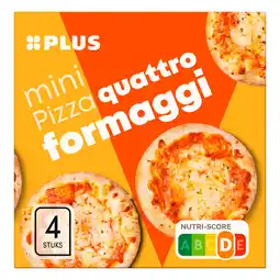 PLUS PLUS Mini pizza quattro formaggi aanbieding