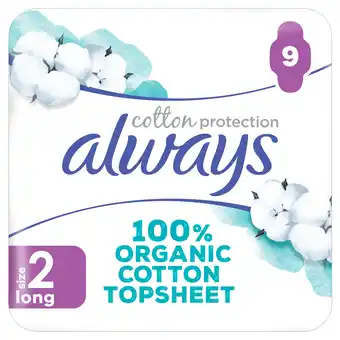 PLUS Always Cotton maandverband long plus aanbieding