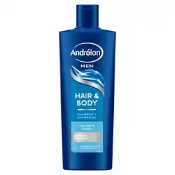PLUS Andrelon for men Shampoo Hair&Body aanbieding